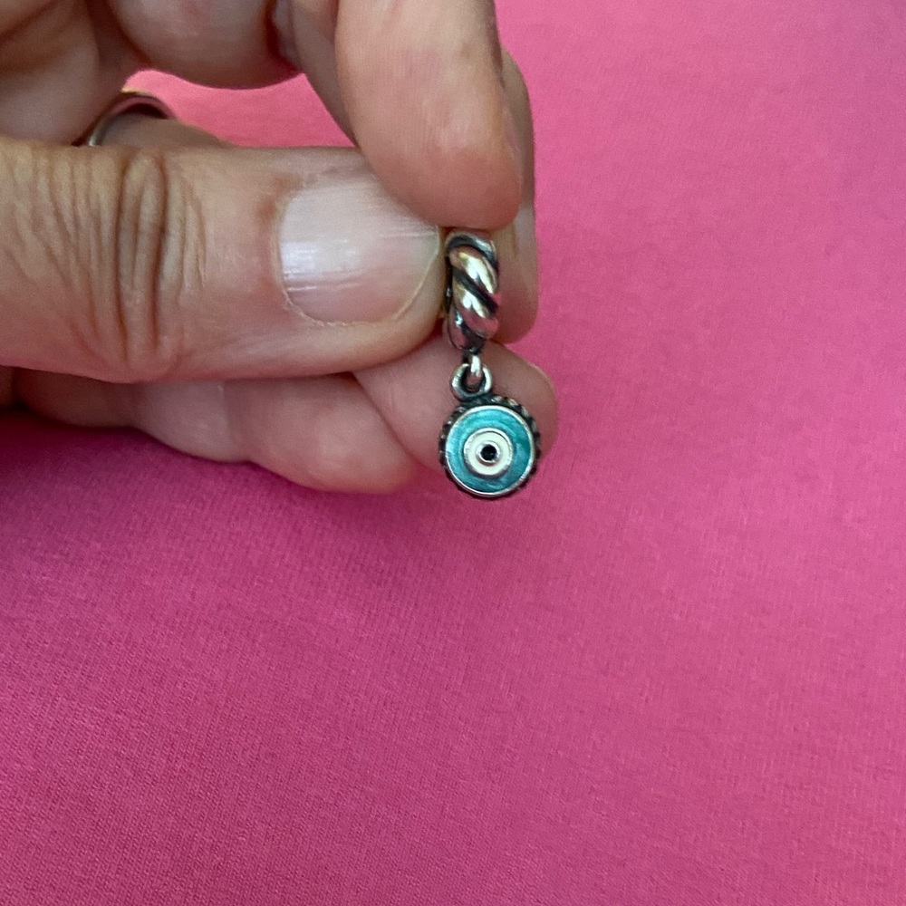Pandora Retired Evil Eye Charm - Picture 2 of 5